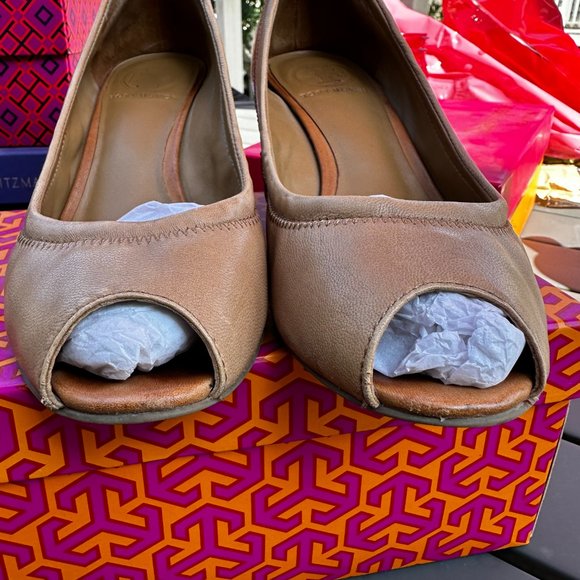 Tory Burch Eddie Open Toe Wedge - Picture 2 of 6